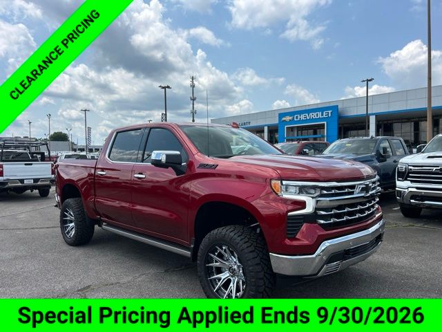Radiant Red Tintcoat 2026 Chevrolet Silverado 1500 Pickup Truck Four-Wheel Drive Automatic