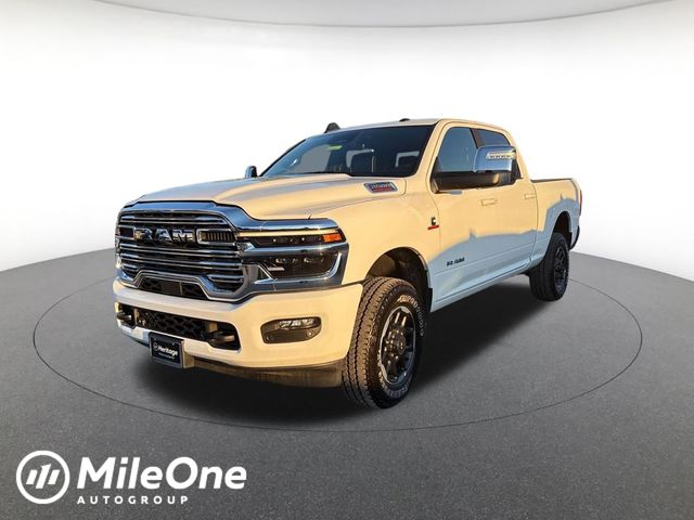 Bright White Clearcoat 2026 RAM 2500 Laramie Crew Cab 4WD Pickup Truck Four-Wheel Drive 8-Speed Automatic