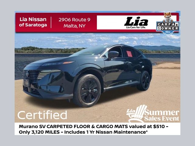 Super Black 2025 Nissan Murano SUV / Crossover All-Wheel Drive 9-Speed Automatic