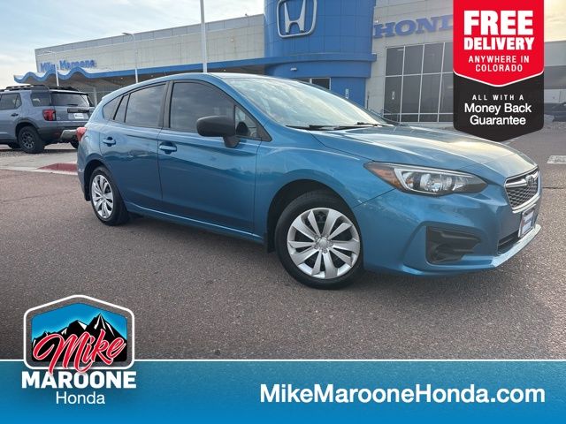 Island Blue Pearl 2018 Subaru Impreza 2.0i Hatchback AWD Hatchback All-Wheel Drive 5-Speed Manual
