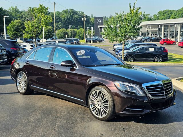 Red (Ruby Black Metallic) 2016 Mercedes-Benz S-Class Sedan All-Wheel Drive 7-Speed Automatic