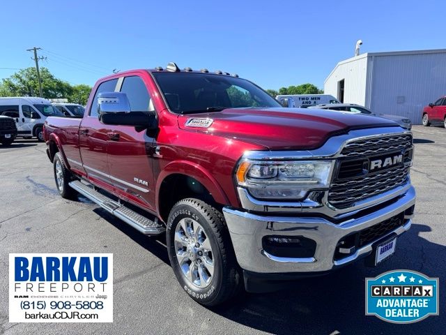 Delmonico Red Pearlcoat 2024 RAM 3500 Limited Crew Cab LB 4WD Pickup Truck Four-Wheel Drive 6-Speed Automatic