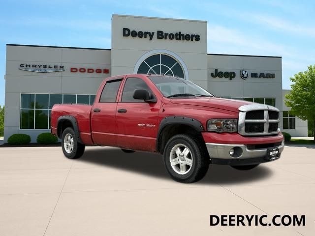 Flame Red 2005 Dodge RAM 1500 Pickup Truck Four-Wheel Drive 5-Speed Automatic