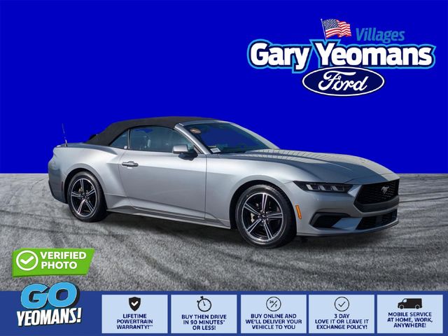 Silver Metallic 2024 Ford Mustang Convertible Rear-Wheel Drive Automatic