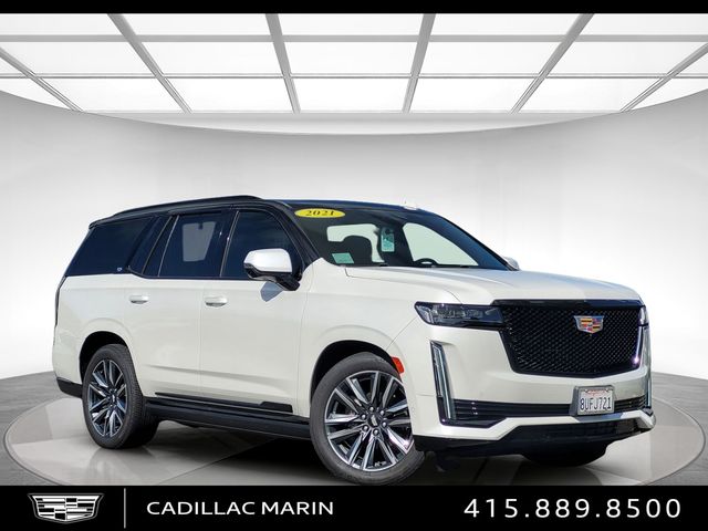 Crystal White Tricoat 2021 Cadillac Escalade Sport AWD SUV / Crossover Four-Wheel Drive