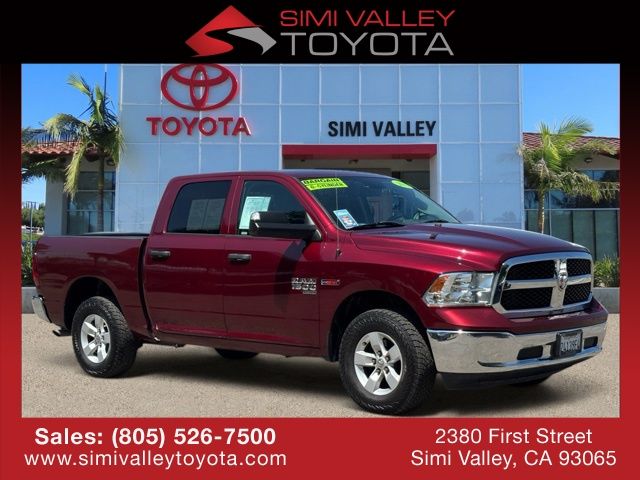Red 2019 RAM 1500 Pickup Truck Four-Wheel Drive 8-Speed Automatic