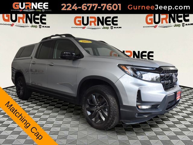 Silver 2025 Honda Ridgeline Pickup Truck All-Wheel Drive 9-Speed Automatic