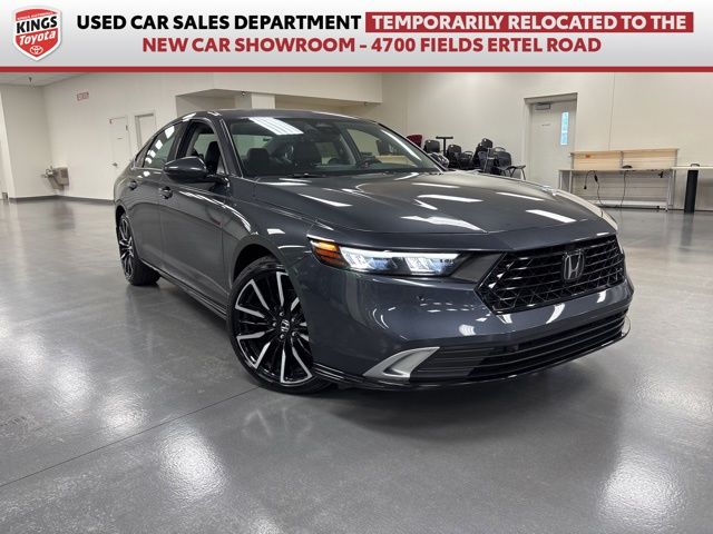 Gray Metallic 2024 Honda Accord Hybrid Sedan Front-Wheel Drive Continuously Variable Transmission