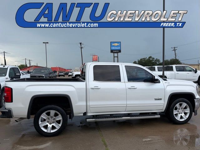 White Frost Tricoat 2017 GMC Sierra 1500 SLE Crew Cab 4WD Pickup Truck Four-Wheel Drive 6-Speed Automatic Overdrive