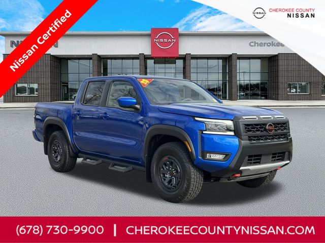 Bluestone Pearl 2025 Nissan Frontier Pickup Truck Four-Wheel Drive 9-Speed Automatic Overdrive