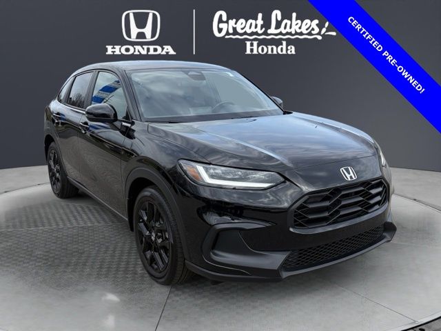 Crystal Black Pearl 2024 Honda HR-V Sport AWD SUV / Crossover All-Wheel Drive Continuously Variable Transmission