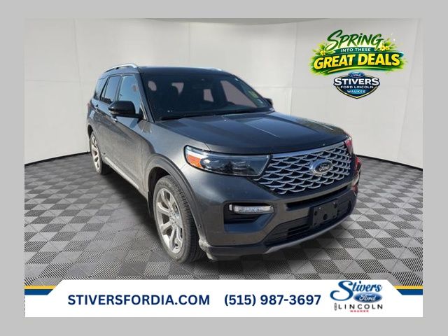Gray (Magnetic) 2020 Ford Explorer Platinum AWD SUV / Crossover All-Wheel Drive Automatic