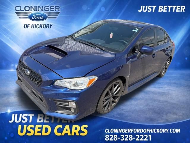 Blue Pearl 2018 Subaru WRX Premium Sedan All-Wheel Drive 6-Speed Manual