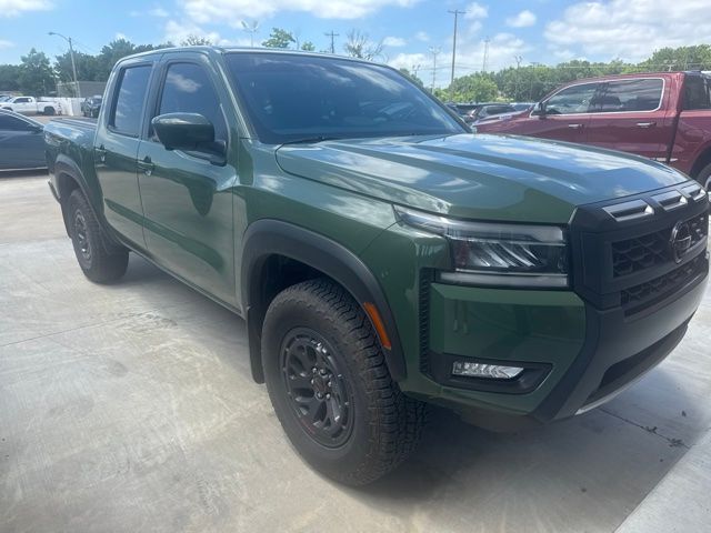Tactical Green Metallic 2025 Nissan Frontier PRO-4X Crew Cab 4WD Pickup Truck Four-Wheel Drive 9-Speed Automatic Overdrive