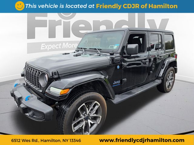 Black Clearcoat 2024 Jeep Wrangler 4xe Sport S 4WD SUV / Crossover Four-Wheel Drive 8-Speed Automatic