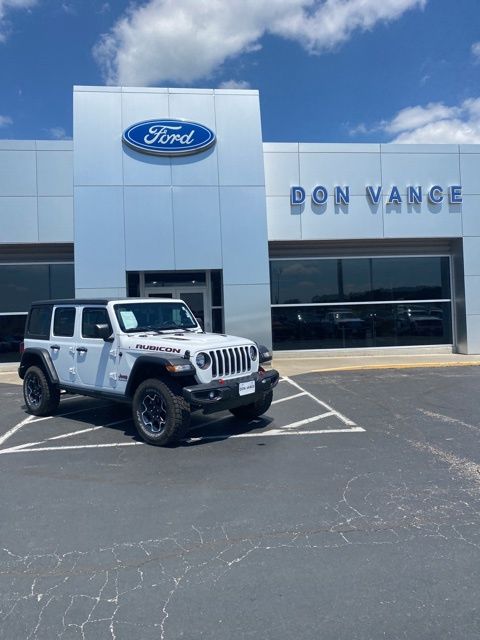 Bright White Clearcoat 2023 Jeep Wrangler Rubicon 4-Door 4WD SUV / Crossover Four-Wheel Drive 8-Speed Automatic