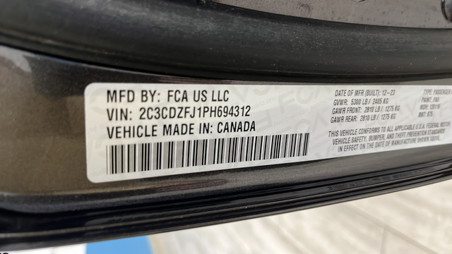 Used 2023 Granite Crystal Metallic Clearcoat Dodge R/T Scat Pack image 35