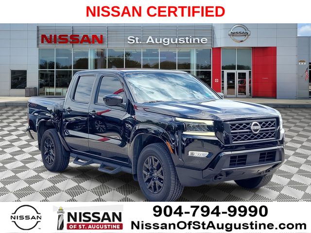 Super Black 2023 Nissan Frontier Pickup Truck Four-Wheel Drive 9-Speed Automatic