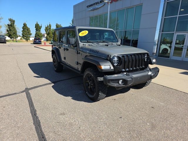 2021 Jeep Wrangler Unlimited Willys - Sting-Gray Clearcoat exterior view 3