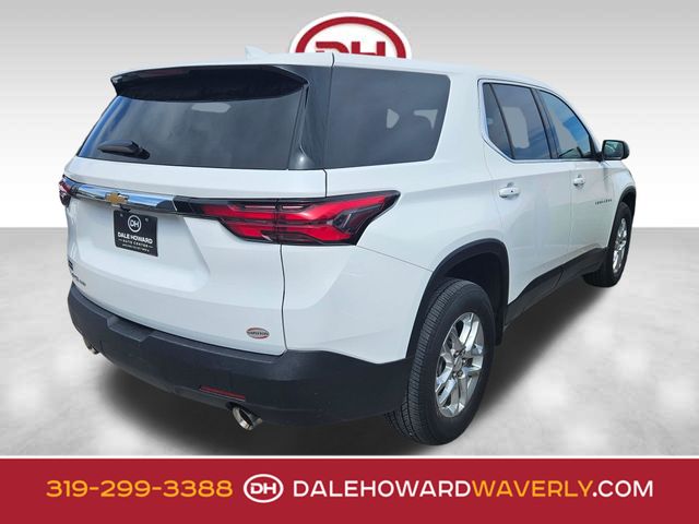 Summit White 2023 Chevrolet Traverse LS AWD SUV / Crossover Four-Wheel Drive 9-Speed Automatic
