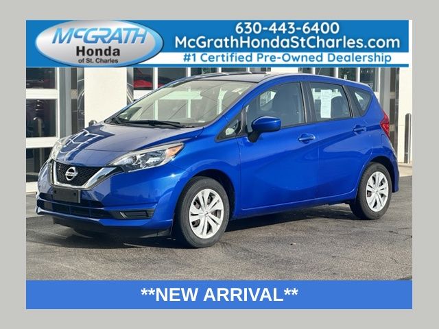 Metallic Blue 2017 Nissan Versa Note Hatchback Front-Wheel Drive Continuously Variable Transmission