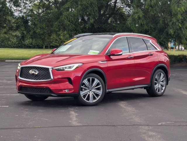 Dynamic Sunstone Red 2022 INFINITI QX50 SUV / Crossover All-Wheel Drive Continuously Variable Transmission