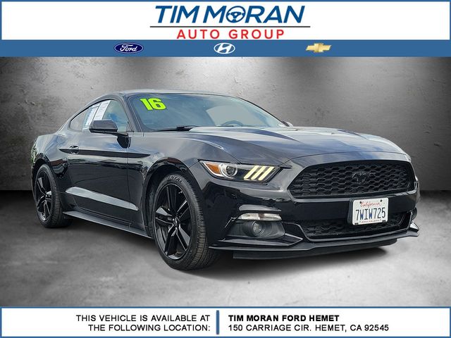 Shadow Black 2016 Ford Mustang Coupe Rear-Wheel Drive 6-Speed Automatic