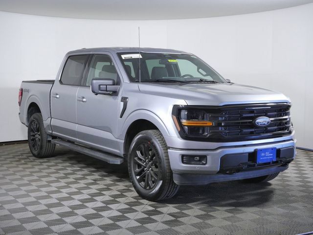 Iconic Silver Metallic 2024 Ford F-150 Pickup Truck Four-Wheel Drive Automatic