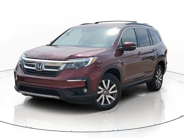 Red (Deep Scarlet Pearl) 2019 Honda Pilot EX-L AWD SUV / Crossover All-Wheel Drive 6-Speed Automatic