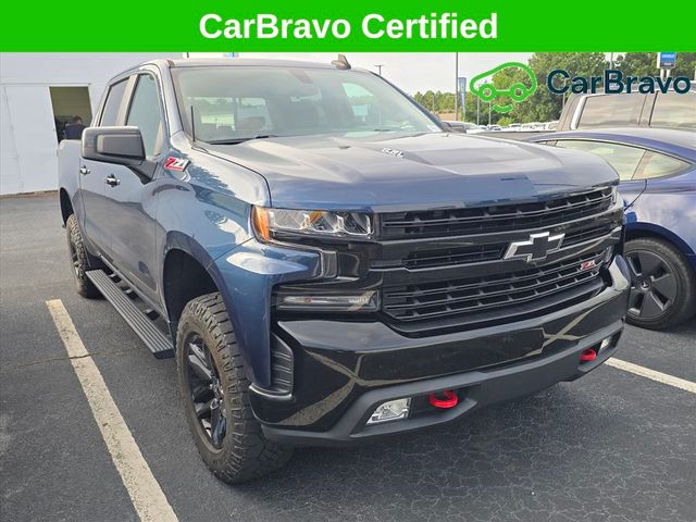 Blue Metallic 2022 Chevrolet Silverado 1500 Pickup Truck Four-Wheel Drive Automatic