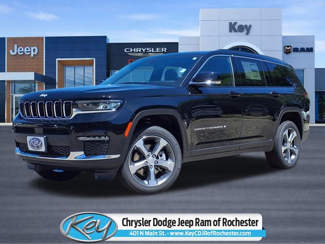 Diamond Black Crystal Pearlcoat 2025 Jeep Grand Cherokee L Limited 4WD SUV / Crossover Four-Wheel Drive 8-Speed Automatic