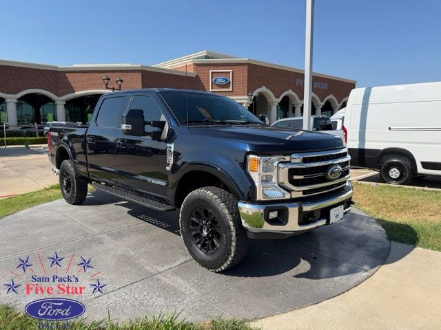 Blue Metallic 2022 Ford F-250 Super Duty Pickup Truck Four-Wheel Drive Automatic