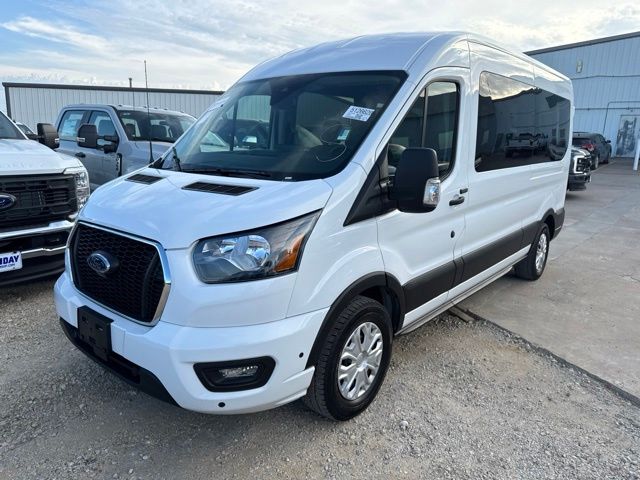 Oxford White 2025 Ford Transit Passenger Van Rear-Wheel Drive