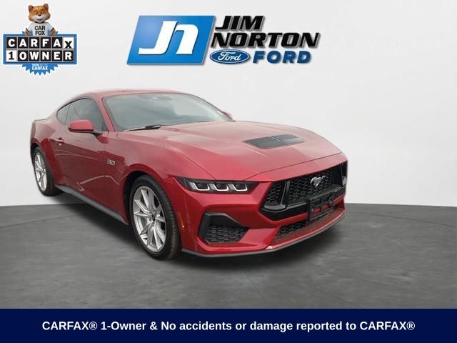 Rapid Red Metallic Tinted Clearcoat 2024 Ford Mustang GT Premium Fastback RWD Coupe Rear-Wheel Drive Automatic