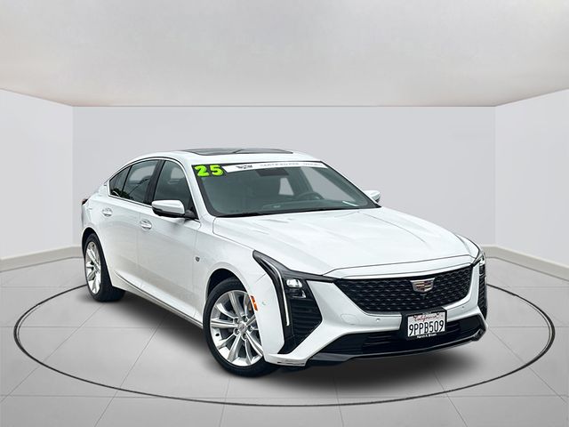 Summit White 2025 Cadillac CT5 Premium Luxury RWD Sedan Rear-Wheel Drive Automatic