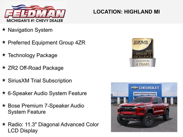 New 2025 Chevrolet Colorado For Sale in New Hudson, MI