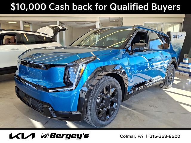Ocean Blue 2026 Kia EV9 Land AWD SUV / Crossover All-Wheel Drive 1-Speed Automatic