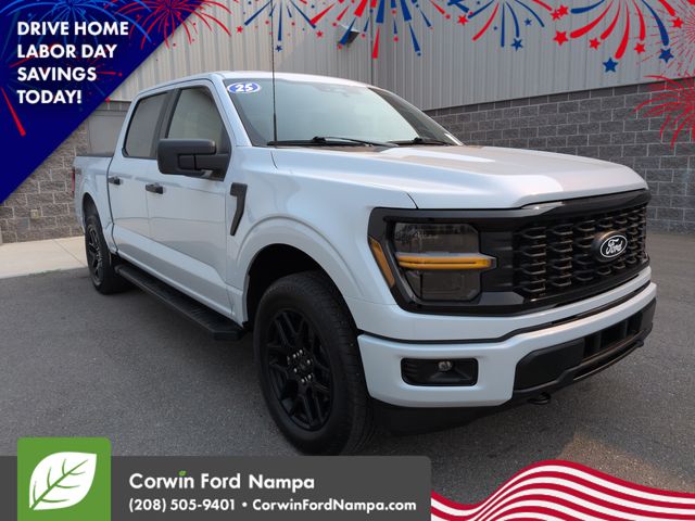 Space White Metallic 2025 Ford F-150 Pickup Truck Four-Wheel Drive Automatic