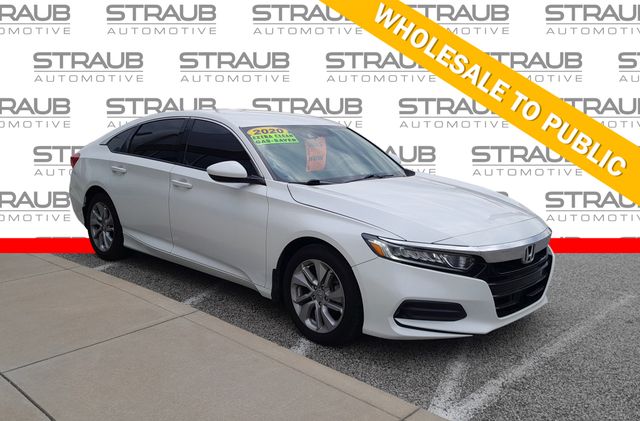 Platinum White Pearl 2020 Honda Accord Sedan Front-Wheel Drive Continuously Variable Transmission