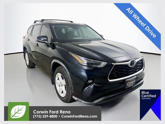 Midnight Black Metallic 2022 Toyota Highlander SUV / Crossover All-Wheel Drive 8-Speed Automatic