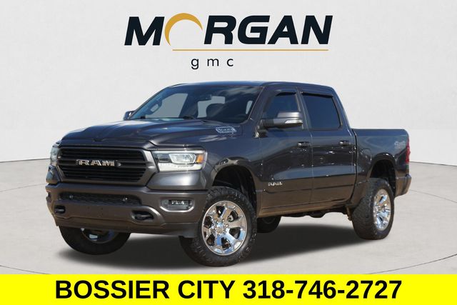 Gray (Granite Crystal Metallic Clearcoat) 2019 RAM 1500 Pickup Truck Four-Wheel Drive 8-Speed Automatic