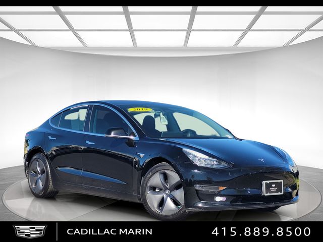 Black 2018 Tesla Model 3 Long Range RWD Sedan Rear-Wheel Drive 1-Speed Automatic