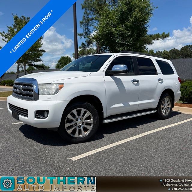 Super White 2012 Toyota Sequoia Limited SUV / Crossover 4X2 6-Speed Automatic