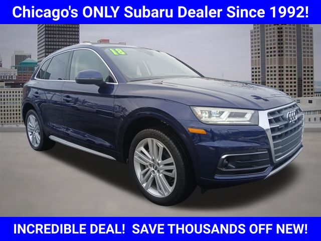 Blue Metallic 2018 Audi Q5 2.0 TFSI quattro Prestige SUV / Crossover All-Wheel Drive 7-Speed Automatic