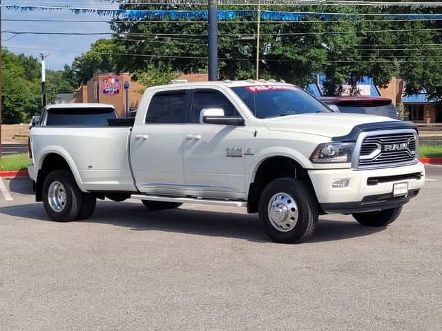 Pearl White 2018 RAM 3500 Pickup Truck Four-Wheel Drive 6-Speed Automatic