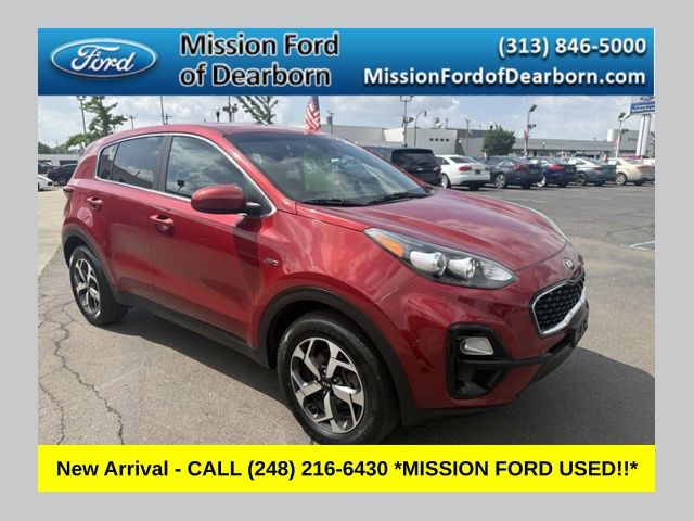 Red Metallic 2021 Kia Sportage SUV / Crossover All-Wheel Drive 6-Speed Automatic Overdrive