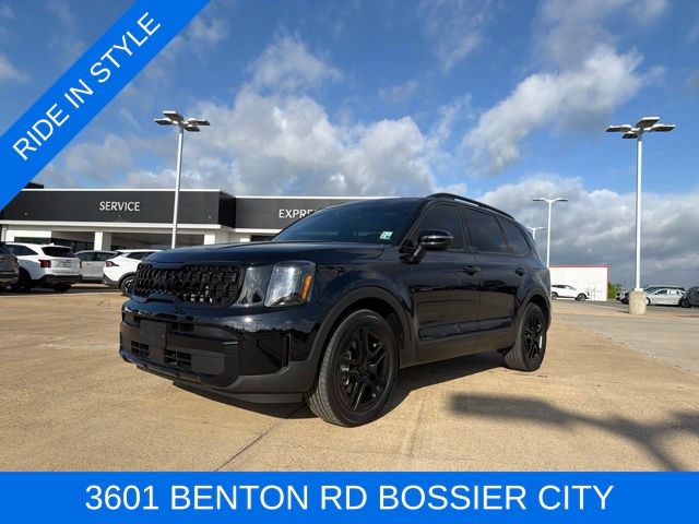 Ebony Black 2025 Kia Telluride EX X-Line AWD SUV / Crossover All-Wheel Drive 8-Speed Automatic