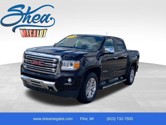 Onyx Black 2018 GMC Canyon SLT Crew Cab 4WD Pickup Truck Four-Wheel Drive 6-Speed Automatic