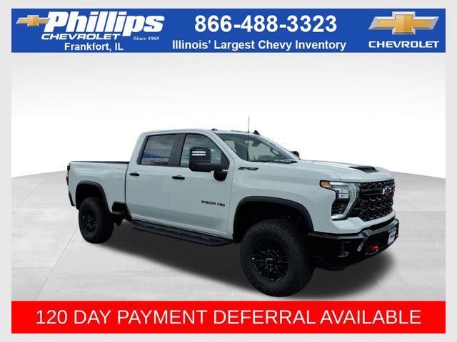 Summit White 2026 Chevrolet Silverado 2500HD ZR2 Crew Cab 4WD Pickup Truck Four-Wheel Drive Automatic