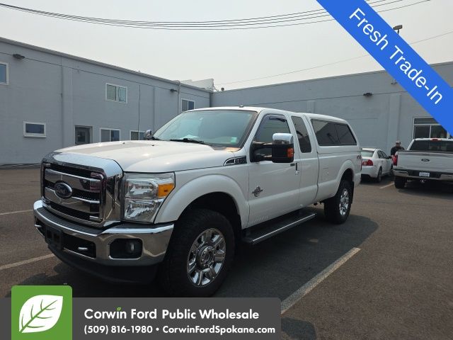 White Platinum Clearcoat Metallic 2014 Ford F-350 Super Duty Pickup Truck Four-Wheel Drive 6-Speed Automatic Overdrive
